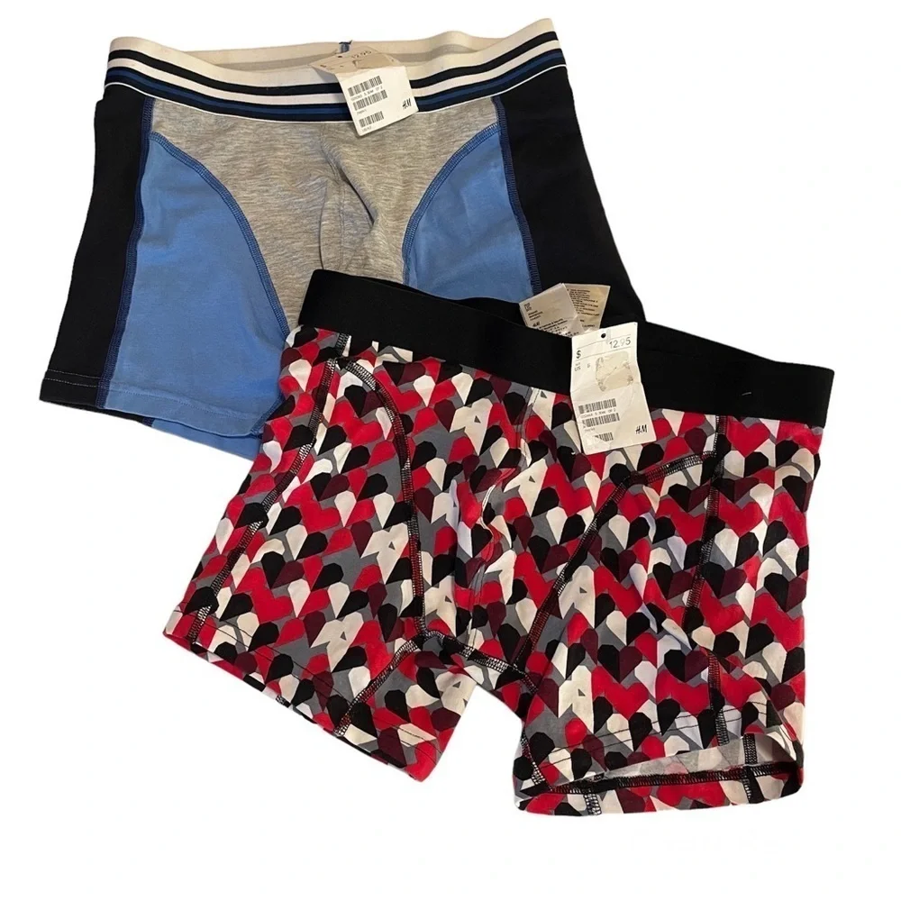 H&M Boxer Briefs Trunks Set of Two New With Tags Small